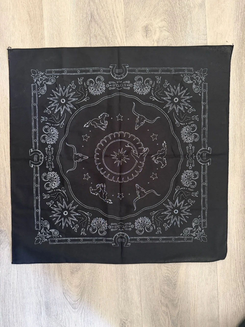 Euphoria Season 3  Black & White Western Bandana